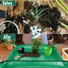 Indoor Green Plant Square Transplanting Potting Mat Foldable Waterproof Thickened Gardening Mat for Transplanting and Mess Control