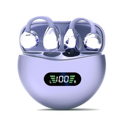 Беспроводные Bluetooth-наушники с ушным креплением, идеальны для прослушивания во время других видов спорта, открытое ухо, без ушной раковины, с ENC и цифровым светодиодным дисплеем для отображения