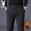 PLAYBOY Men's Slim Fit Business Casual Stretch Trousers