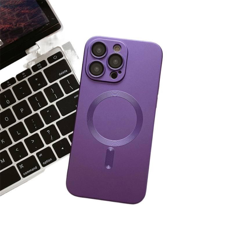 Магнитный чехол для iPhone 17 Pro Max с полной защитой, металлическим покрытием и пленкой для камеры