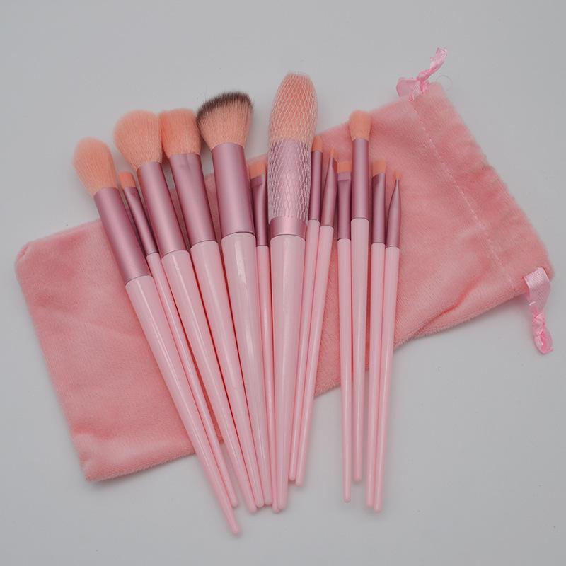 13Pcs Makeup Brush Set, Blush Eyeshadow Concealer Foundation Powder Brushes for Beginners
