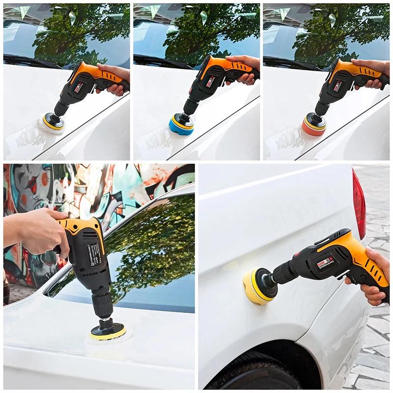 11-Piece Professional 3" Car Polishing Pad Kit - Versatile Buffing Set for Auto Detailing