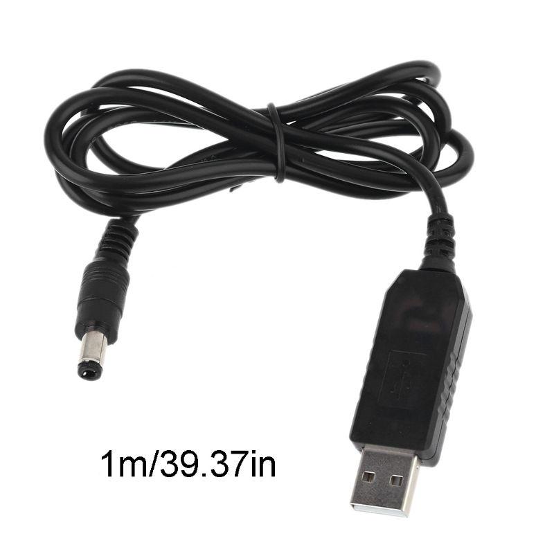 Adjustable Voltage Step Up Universal QC3.0 USB To for DC 12V 1.5A 5.5x2.1mm Cable Power Boost Line For WiFi Router LED S