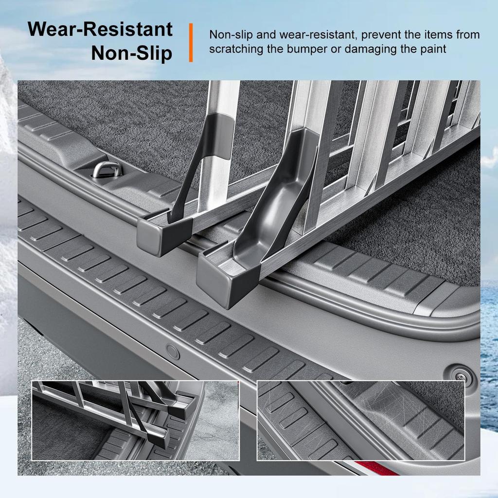 Powoq 2 шт. Защита заднего бампера Совместима с -2025 Toyota RAV4 Защита накладки порога багажника Замена для -2025 Toyota RAV4 Аксессуары