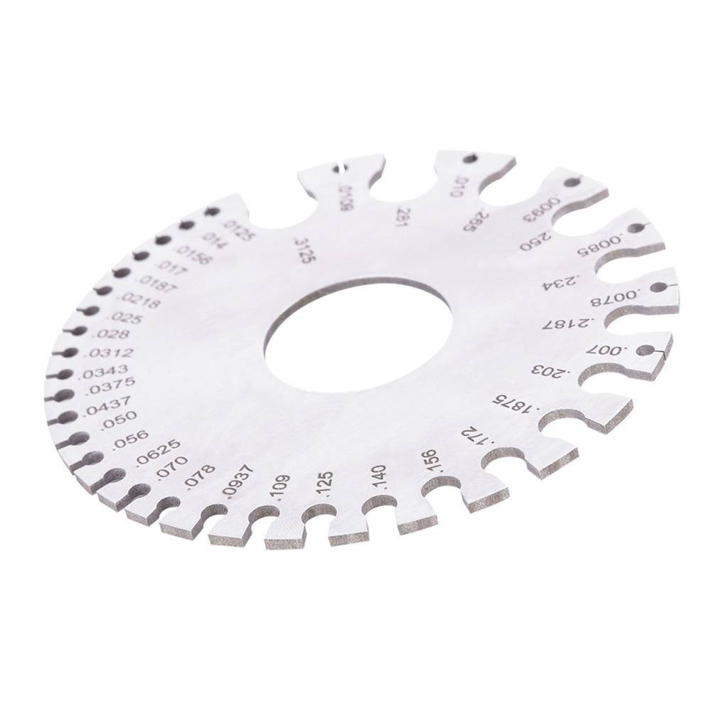 Metric and Imperial Scales Thickness Gauge  for Wire, Sheet Metal, Paper, Leather, Wood