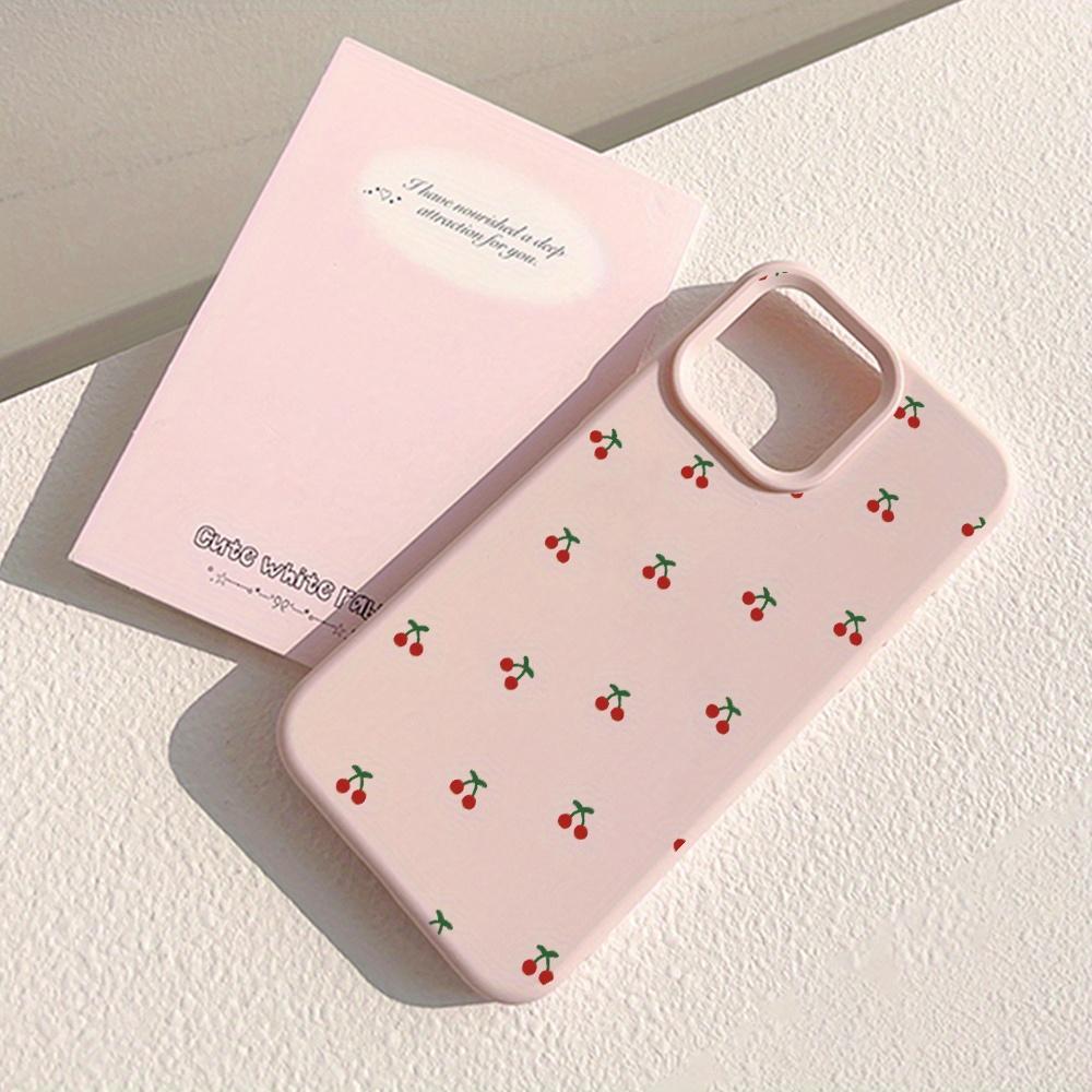Корейский Милый Розовый Вишневый Эстетичный Чехол Для Телефона Для iPhone 17 Pro Max Чехол iPhone 16 Pro 15 14 13 12 Pro Max Япония Кавайная Девушка Мягкий Чехол