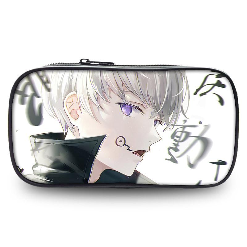 Пенал Jujutsu Kaisen большой вместимости, прочная ткань Оксфорд, аниме-держатель для канцелярских товаров