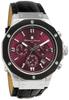 Chronograph 10 ATM Water Resistant Leather Strap Business 20th Anniversary Limited Model Silver Purple Black [Salvatore Mara] Men's SM18117-SSPL