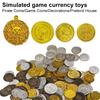 100pcs Plastic Pirate Coin Simulate Game Coins Decoration Coin Prop