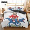 Cute Animal Bedding Set Cartoon Pug Dog Duvet Cover Sets Kids Comforter Cover Queen King Twin Single Size Polyester Quilt Cover