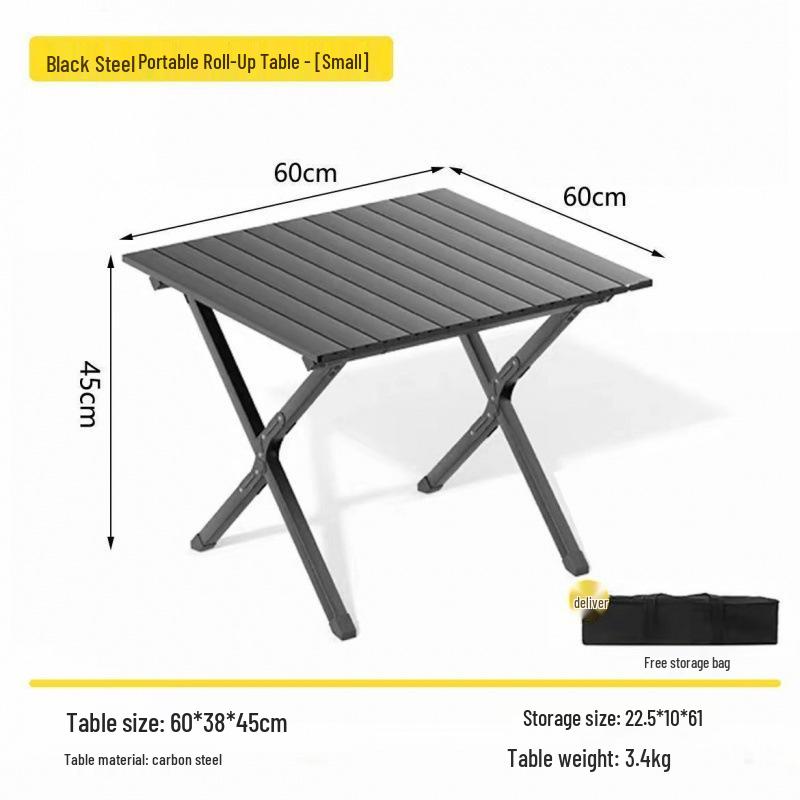 Портативный складной набор для кемпинга: стол и стулья – Сворачивающееся оборудование для пикника и выездной торговли