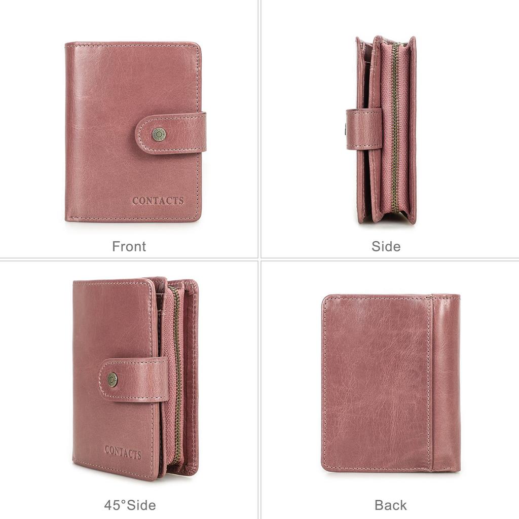 CONTACT'S женский компактный бумажник из натуральной кожи