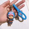 Q Вер. Аниме ONE PIECE Брелок Луффи Зоро Эйс Сабо Ло Усопп Чоппер Фигурка Кукла Игрушка Подвеска Брелок для ключей автомобиля Украшения Подарок