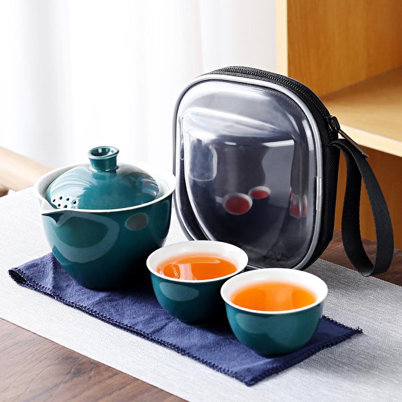 Convenient Travel Express Cup Kung Fu Tea Set Business Household Real Estate Points