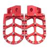 Baohatsu Foot Pegs Foot Rest Billet Wide 1 Pair for Yamaha XT250 YZ125 YZ80 WR250 TTR90 TTR125 (Red)