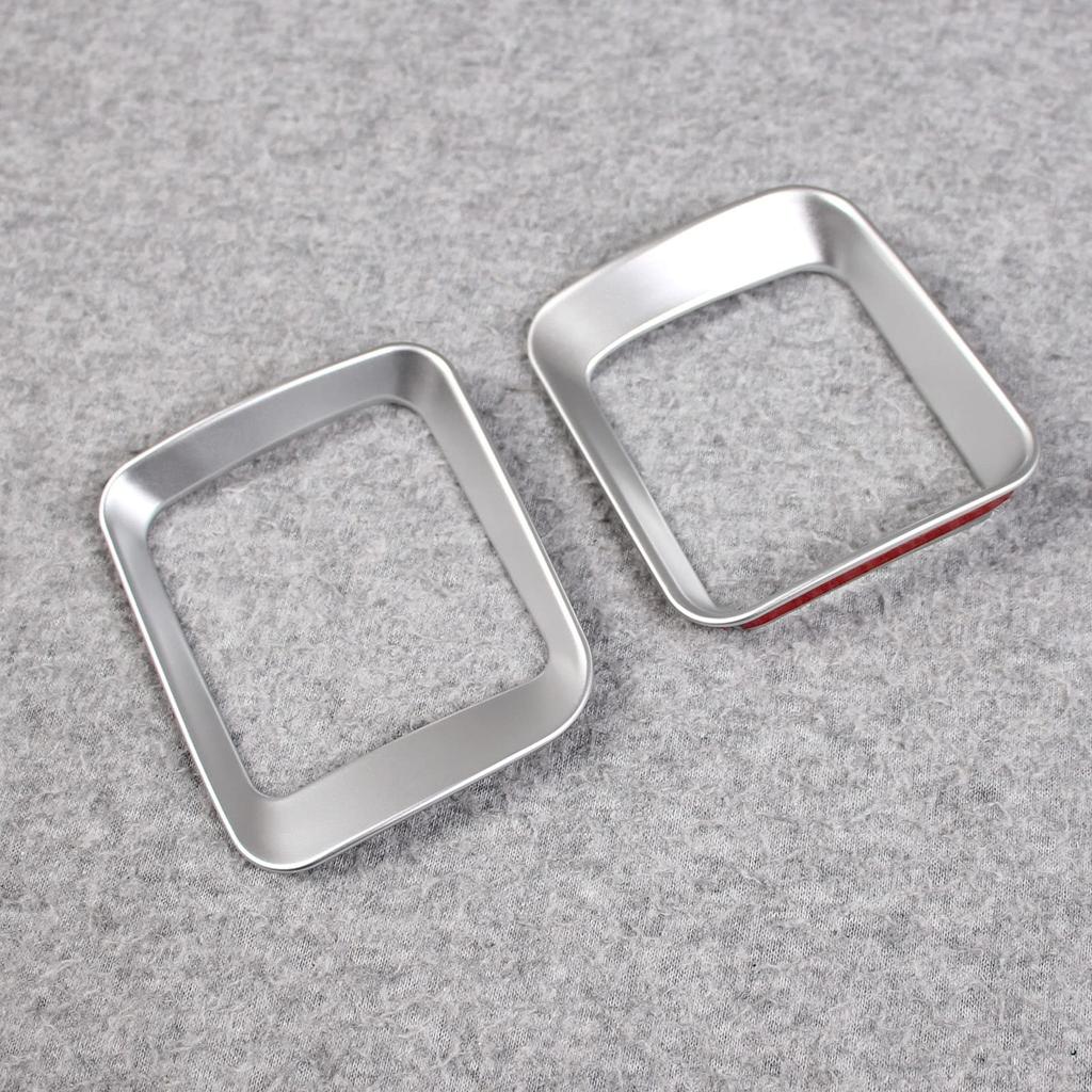 RUIQ Front Air Conditioning Vent Ring Garnish Panel for the New Daihatsu Atrai S700V/S710V (Satin Silver)