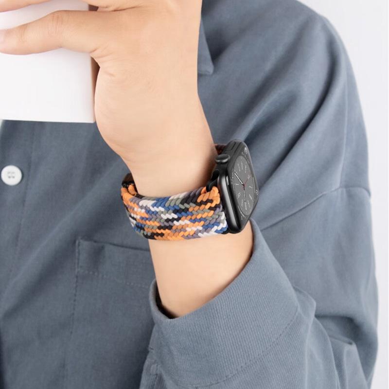 Плетеный Solo Loop ремешок для Apple Watch ultra Ремешок 44мм 40мм 45мм 49мм 41мм 38мм магнитный Браслет iWatch series 2 se 7 3 6 8 9