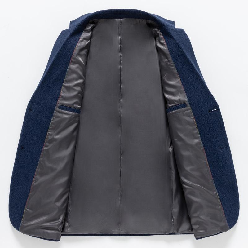 Шерстяной пиджак мужской весенне-осенний повседневный костюм модное мужское шерстяное пальто