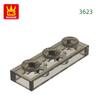 Нетоксичный 206 шт./лот 3623 Тонкий 1x3 Строительный блок Moc Классические Аксессуары Совместимый с Brick Детские Игрушки Подарочная коробка