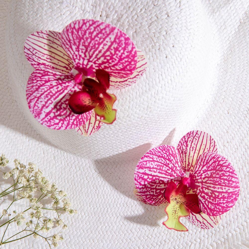 Exaggerated Flower Earrings Simulated Flower Flower Drop Earrings Butterfly Orchid Earrings Women