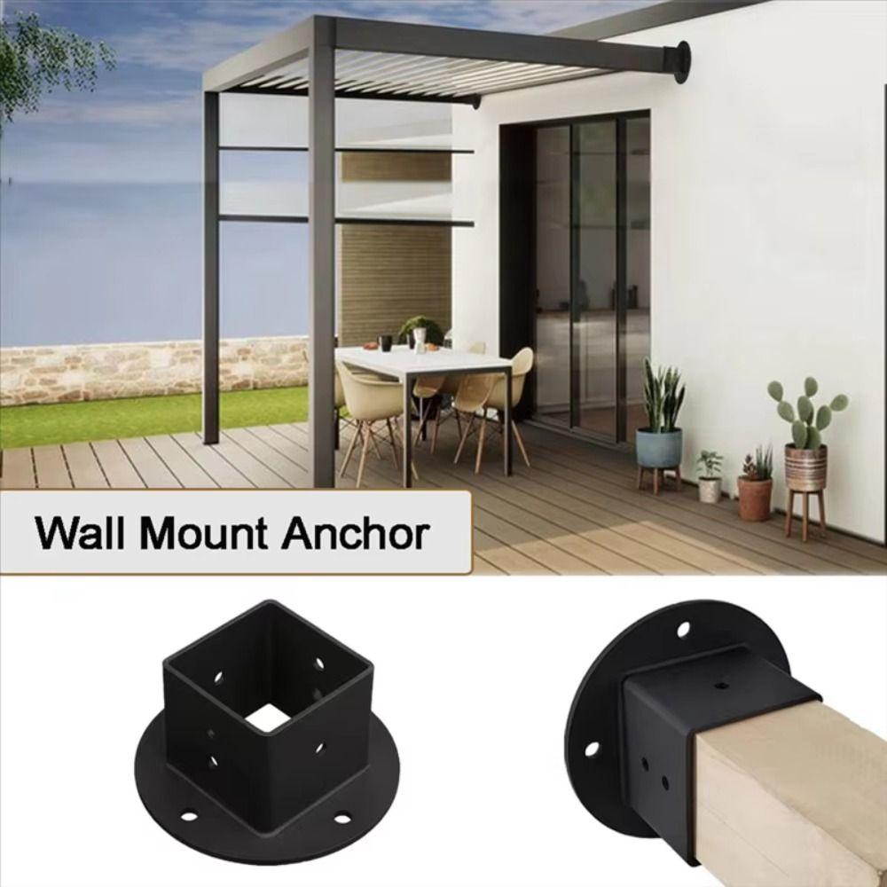 2pcs 2X2 Square Pergola Post Bracket Durable PostBase Brackets Outdoor Projects