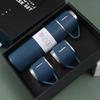 Handheld 304 Stainless Steel Insulated Tea Cup Set with Multiple Lids - High-End Business Gift Box