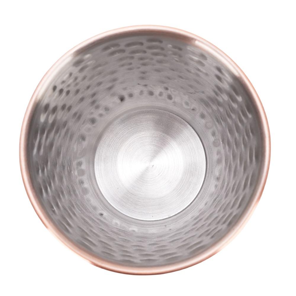 500ml Hammered Wine Cup 304 Stainless Steel Insulated Cocktail Cup Hammered Drinking Cup Bar