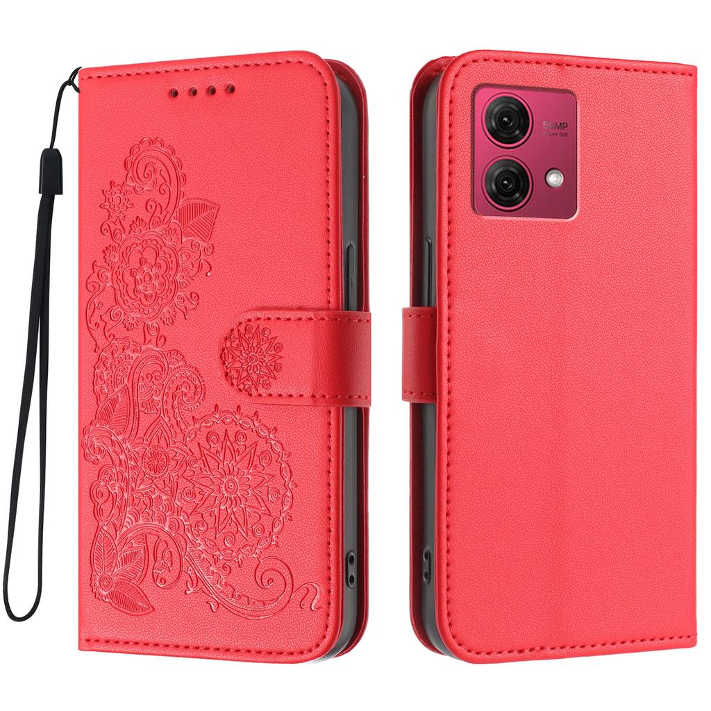 For Motorola Moto G84 5G Phone Cases Mandala Flower Leather Wallet Mobile Cover with Strap