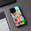 A-Dandys B-World Чехол для телефона для IPhone 17 Air 16 E Pro Max 15 14 13 Mini 12 Pro 11 Max Plus Черная стеклянная крышка