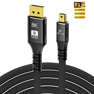 Двунаправленный кабель преобразования Mini DP в DisplayPort 8K, кабель передачи DP1.4 8K@60 Гц 4K@144 Гц для проектора MacBook Air