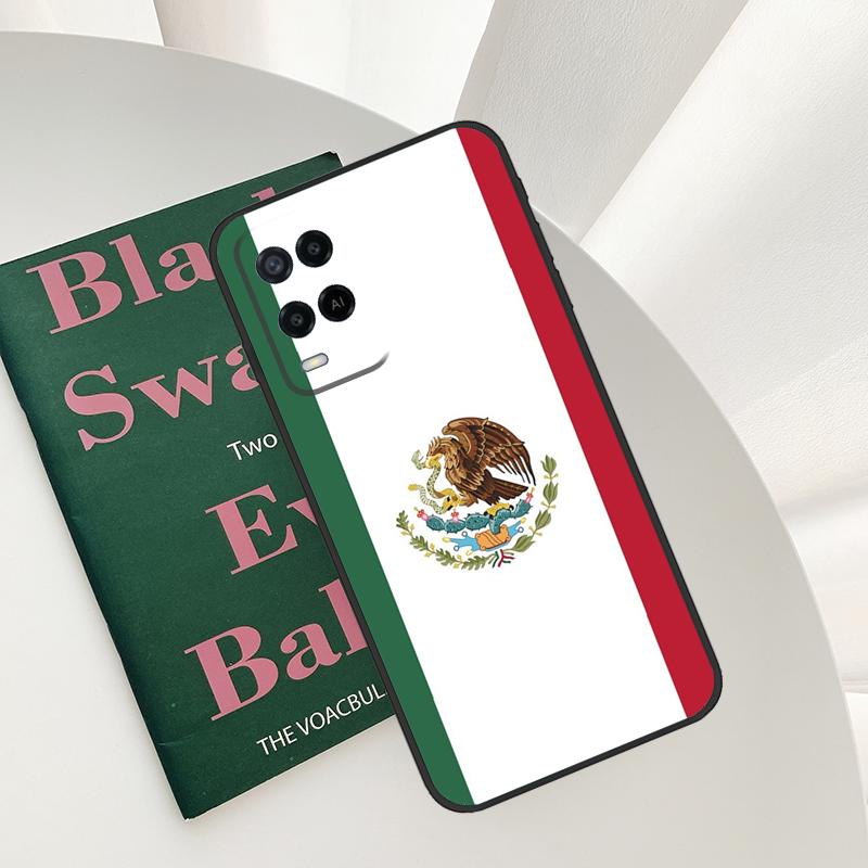 Mexico Flag Case For Oppo A54 A74 A94 A54S A57S A15 A16 A17 A52 A72 A76 A96 A58 A78 A98 A77 A5 A9 Cover