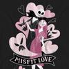 The Nightmare Before Christmas Unisex Adult Misfit Love Valentine`s Day T-Shirt