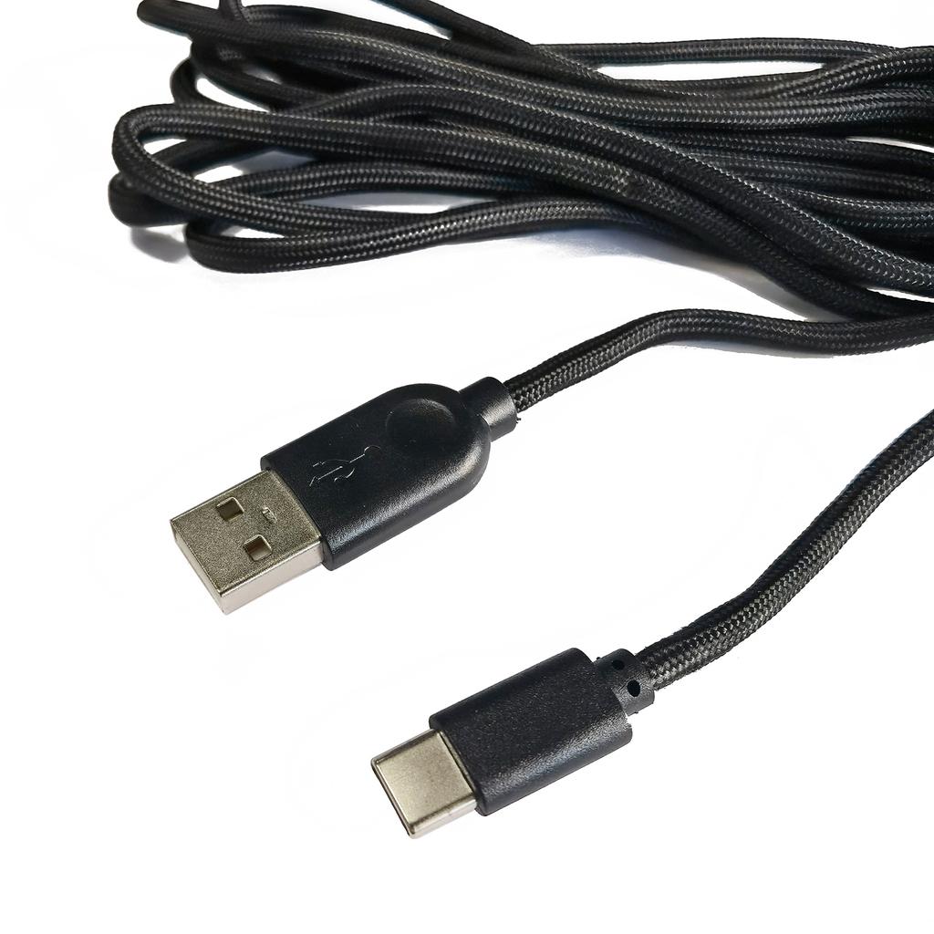 USB-C Type-C Mouse Cable Line Replacement Soft Mice Wire Line Nylon Braided For Ninjutso Sora Gaming Mouse 1.8-2M