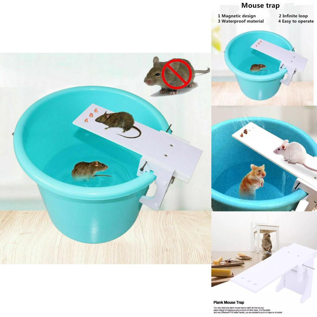 Ловушка Поймать Мышь Крысу Ловушка Поймать Прогулка по Планке Гуманное Ведро Мыши Авто Новый Сброс