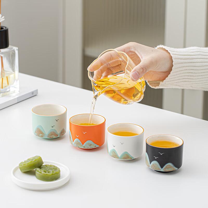 Подарочный набор керамических чайных чашек Minguan Landscape