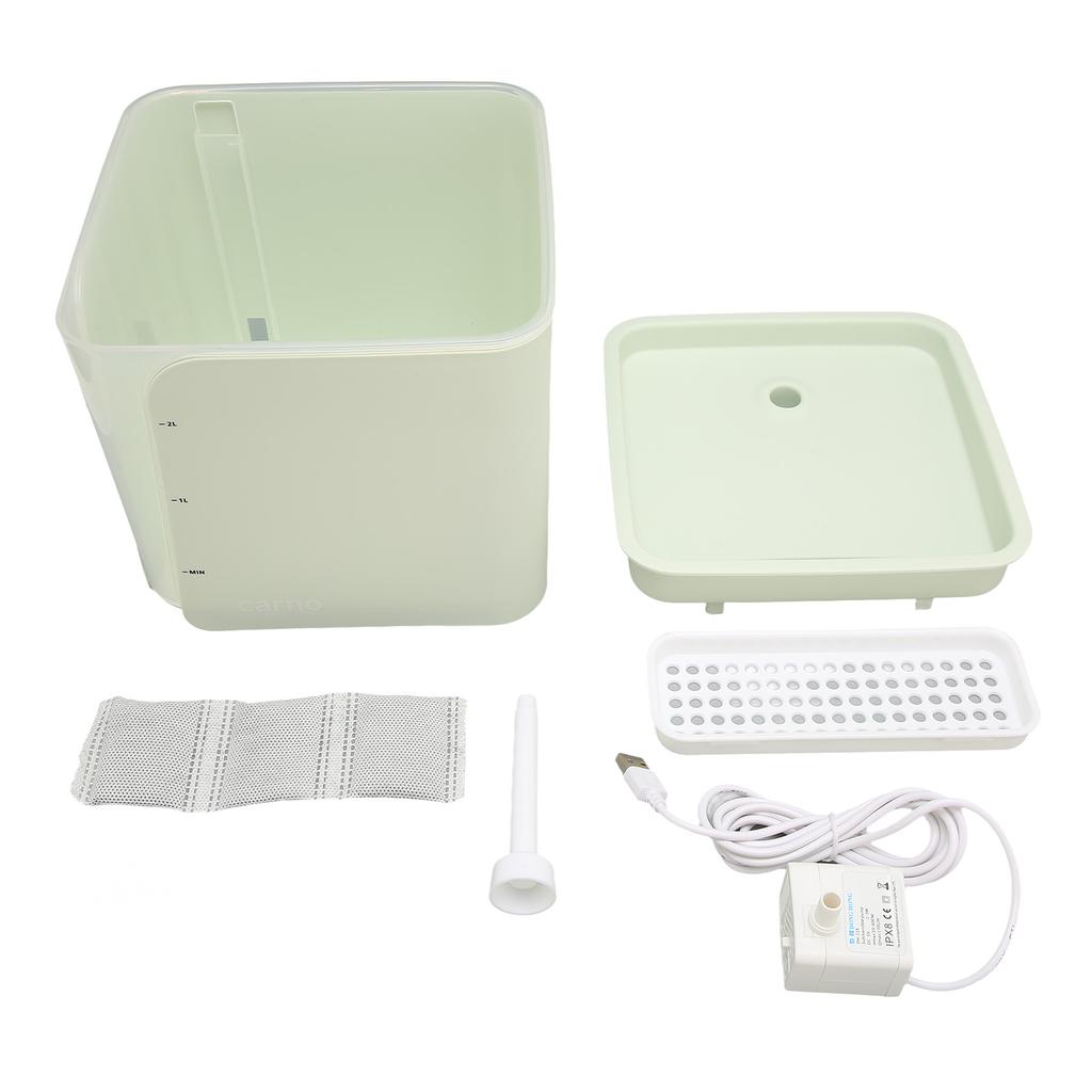 Automatic Pet Water Fountain Quiet USB Powered 2L Capacity Cat Water Dispenser for Puppy