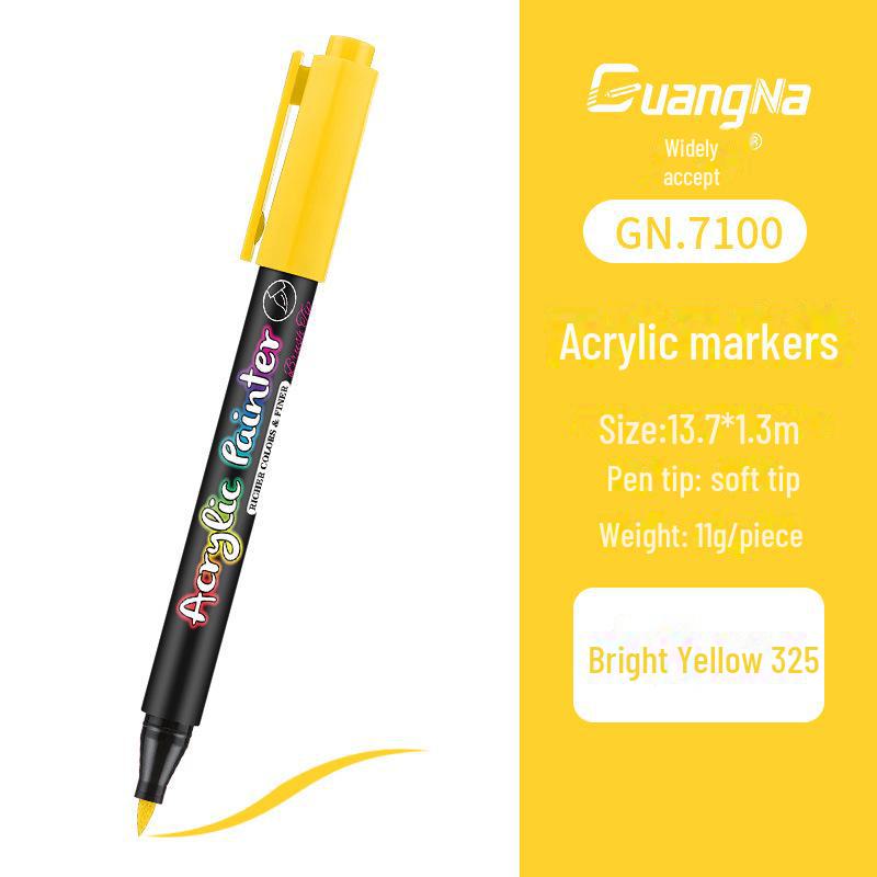 Acrylic Water-Based Paint Marker Pen for DIY, Graffiti, Body Painting - Soft Head Hand Account Painting Pen
