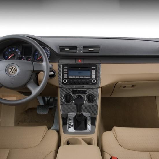 For Volkswagen Passat 2006-2011 Carbon Fiber Interior Central Console Cover Trim