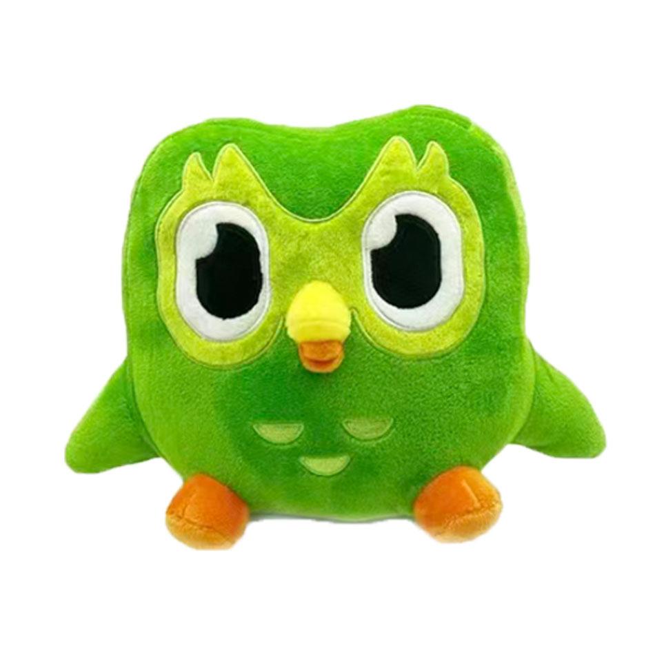 Cute Green Cartoon Owl Plush Toy Soft Stuffed Animal Companion For Kids Birthday Gift