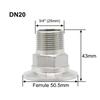 Sanitary Grade Triple Clamp Adapter SS304 Stainless Steel Sanitary Grade Fitting  Fluid Systems