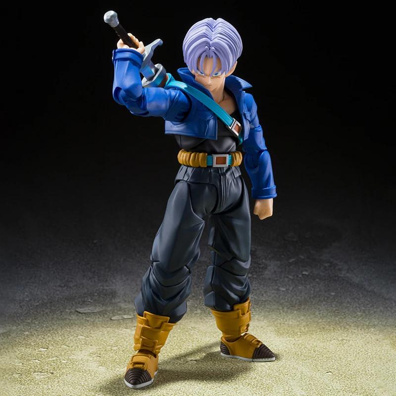 SHF Dragon Ball Z Фигурка Супер Сайян Транкс Фигурка на шарнирах ПВХ Коллекция Аниме Будущий Мальчик Транксу Фигурки Модель Игрушки