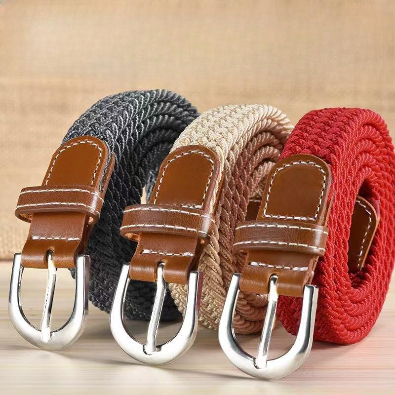 Factory Made High Quality Golf Comfortable Leisure Belt Wide Fine Elastic Woven for Men and Women
