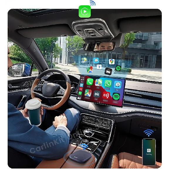 Carlinkit Android 13 Carplay Ai Box 8GB 128GB QCM6125 8-ядерный CarPlay Android Auto Беспроводной для Онлайн ТВ Netfilx Youtube IPTV