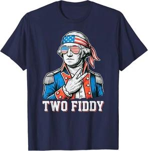 4th of July Two Fiddy George Washington 250 Funny Unisex T-Shirt 1