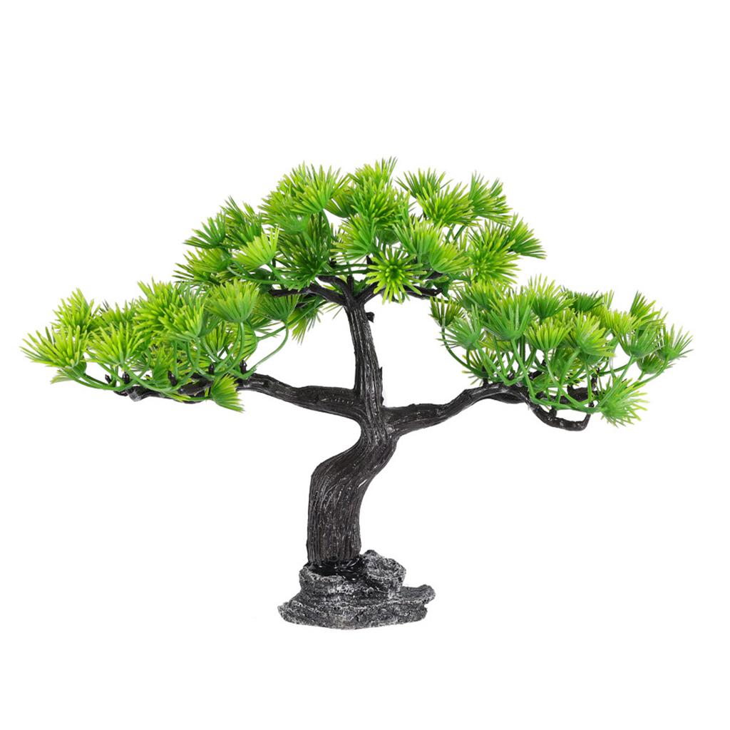 Реалистичный приветливый декор для аквариума в виде сосны, ландшафтный дизайн аквариума, искусственный бонсай из сосны для украшения дома и офиса
