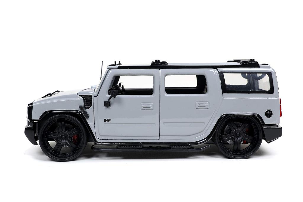 Jada Игрушки Just Trucks 2003 Hummer H2 Серый Металлическая модель автомобиля 124