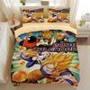 Japanese Anime Dragon Ball Bedding Set Goku Super Saiyan Duvet Cover Pillowcase 2/3pcs 3D Prints for Teens Quilt Cover