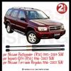 2pcs Rear Auto Open With Spring Damper for Nissan Pathfinder (R50) 1995-2004 SUV  Trunk Boot Gas Charged Gas Struts