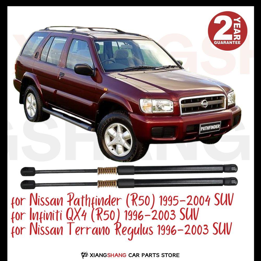2pcs Rear Auto Open With Spring Damper for Nissan Pathfinder (R50) 1995-2004 SUV Trunk Boot Gas Charged Gas Struts