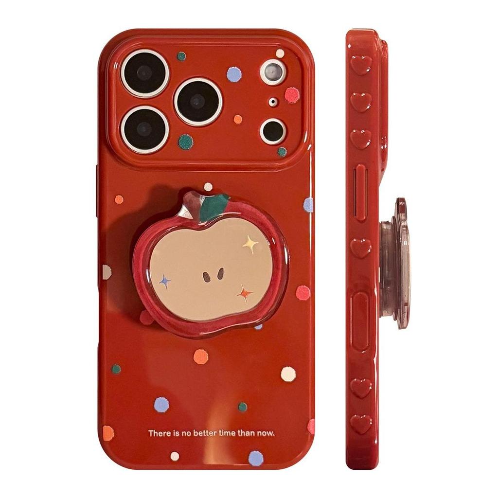Mirror Red Apple Stand iPhone Case
